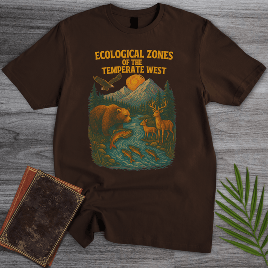 T-Shirt Dark Chocolate / S Ecological Zones of The West T-Shirt