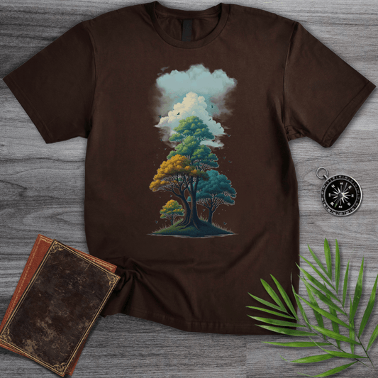 T-Shirt Dark Chocolate / S Environmental Tree Landscape T-Shirt