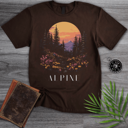 T-Shirt Dark Chocolate / S Floral Alpine Forest T-Shirt