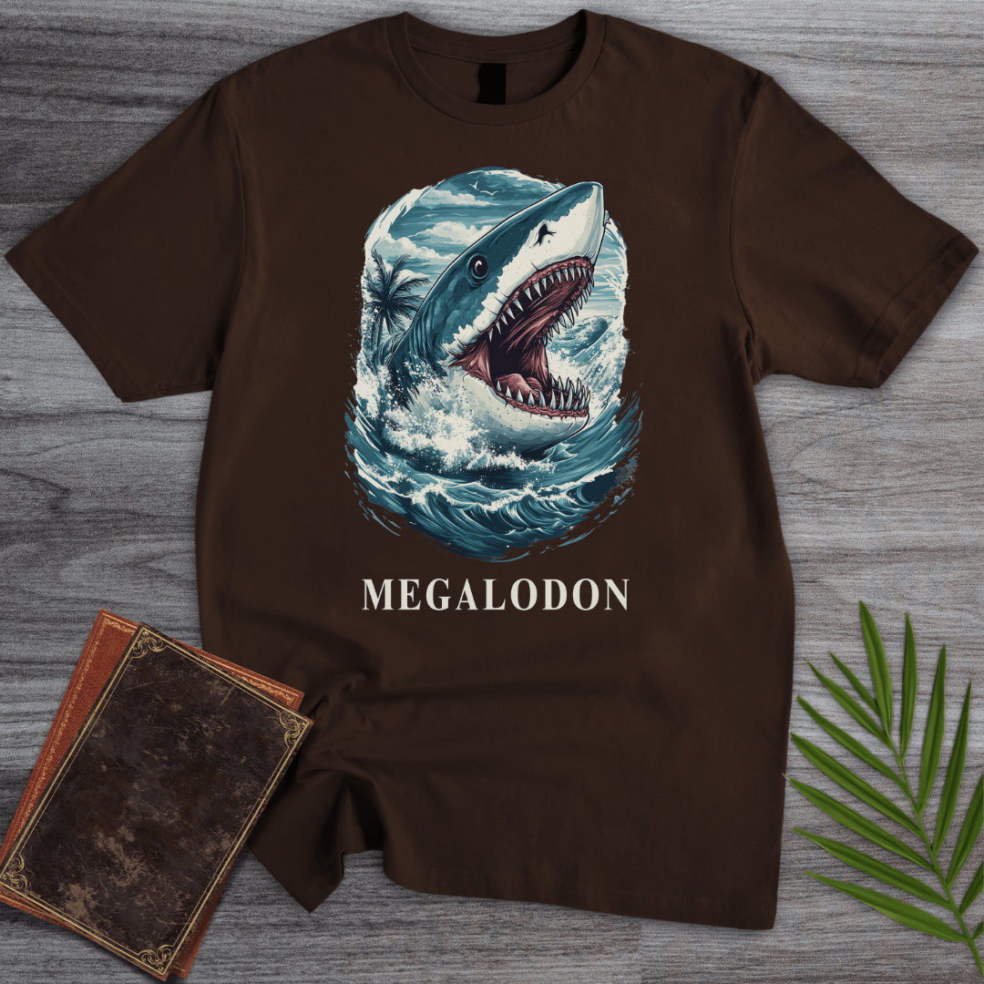 T-Shirt Dark Chocolate / S Jaws of History: Megalodon T-Shirt