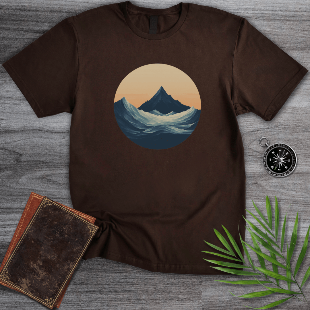 T-Shirt Dark Chocolate / S Minimalist Deep Sea Mountain T-Shirt