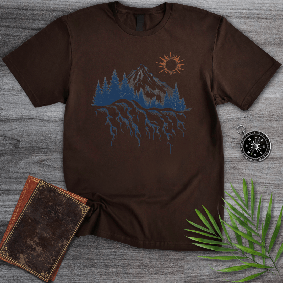 T-Shirt Dark Chocolate / S Mountain Pine Tree Roots T-Shirt
