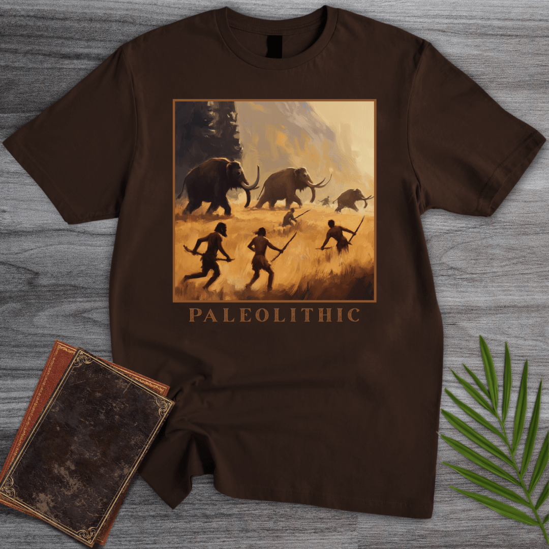 T-Shirt Dark Chocolate / S Paleolithic Mammoth Hunters T-Shirt
