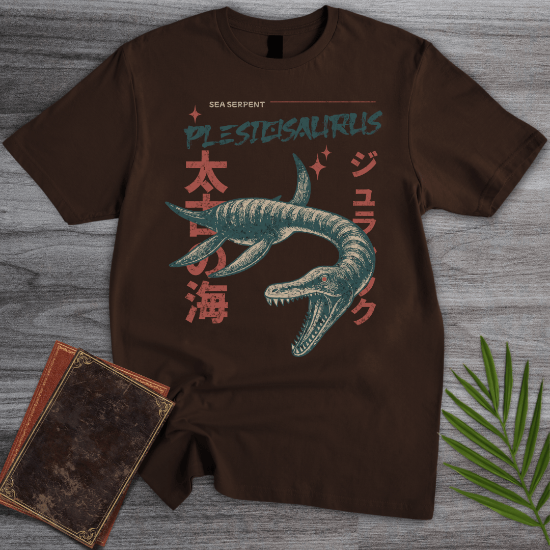 T-Shirt Dark Chocolate / S Plesiosaurus Ancient Sea Serpent T-Shirt