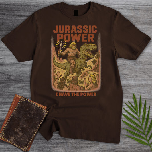 T-Shirt Dark Chocolate / S Vintage Jurassic Power T-Shirt