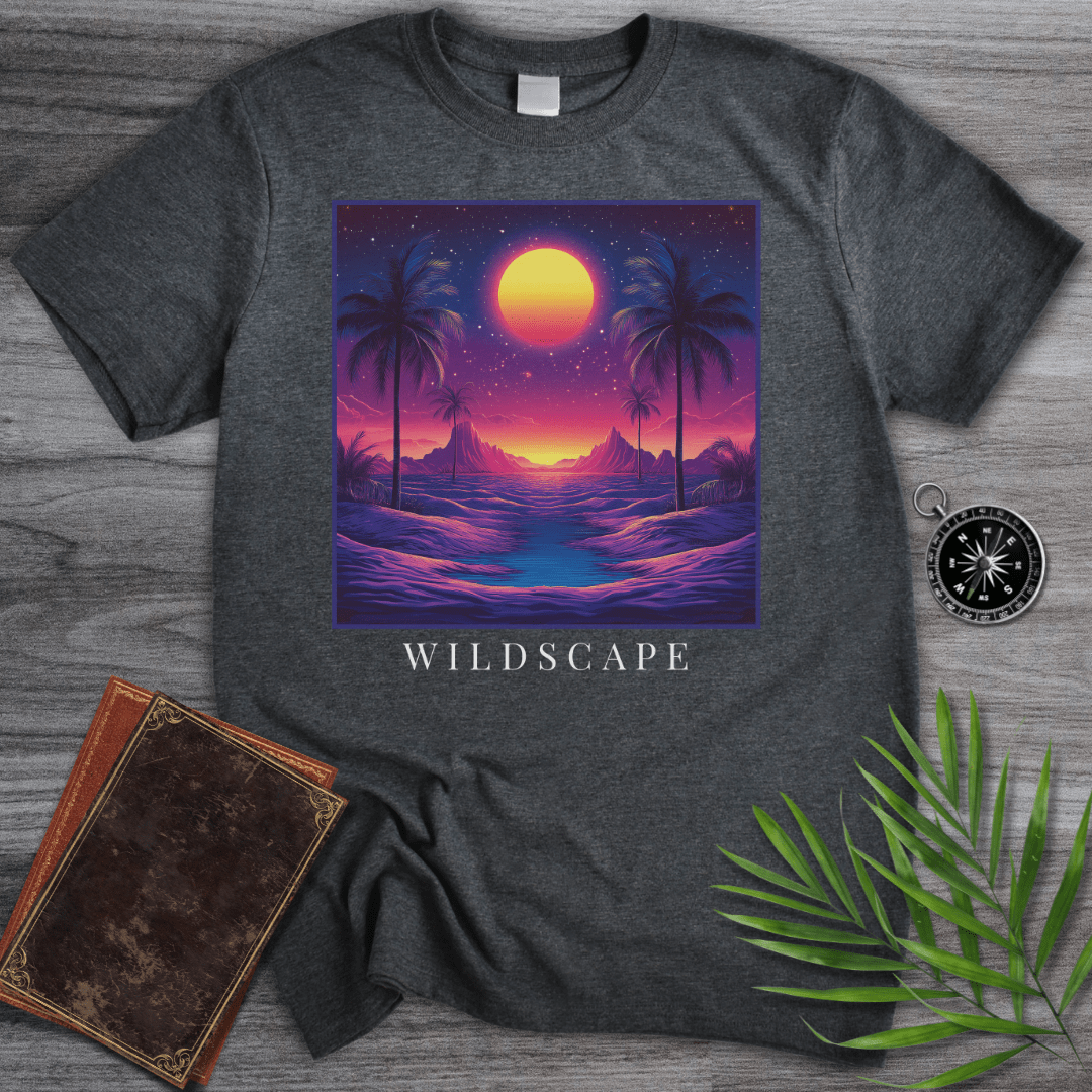 T-Shirt Dark Heather / S Aesthetic Neon Wildscape T-Shirt
