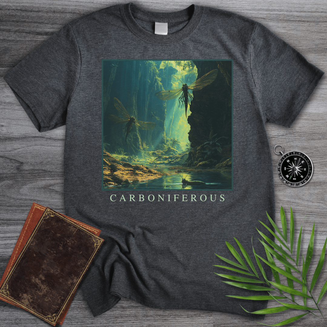 T-Shirt Dark Heather / S Carboniferous, Giant Insects T-Shirt