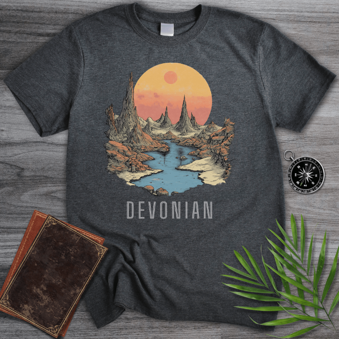 T-Shirt Dark Heather / S Devonian Geomorphic Landscape T-Shirt