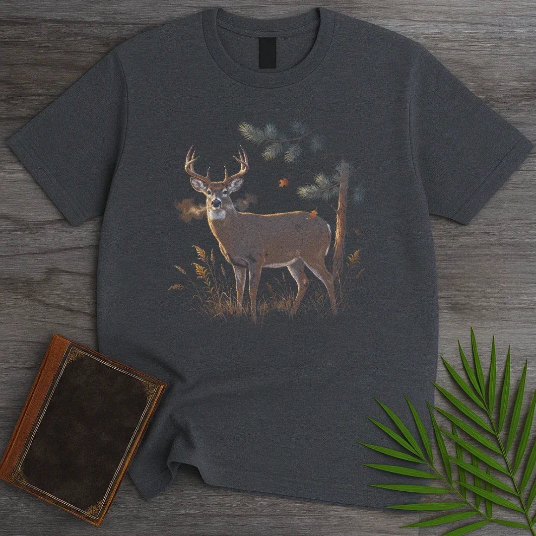 T-Shirt Dark Heather / S Dusk Whitetail Buck T-Shirt