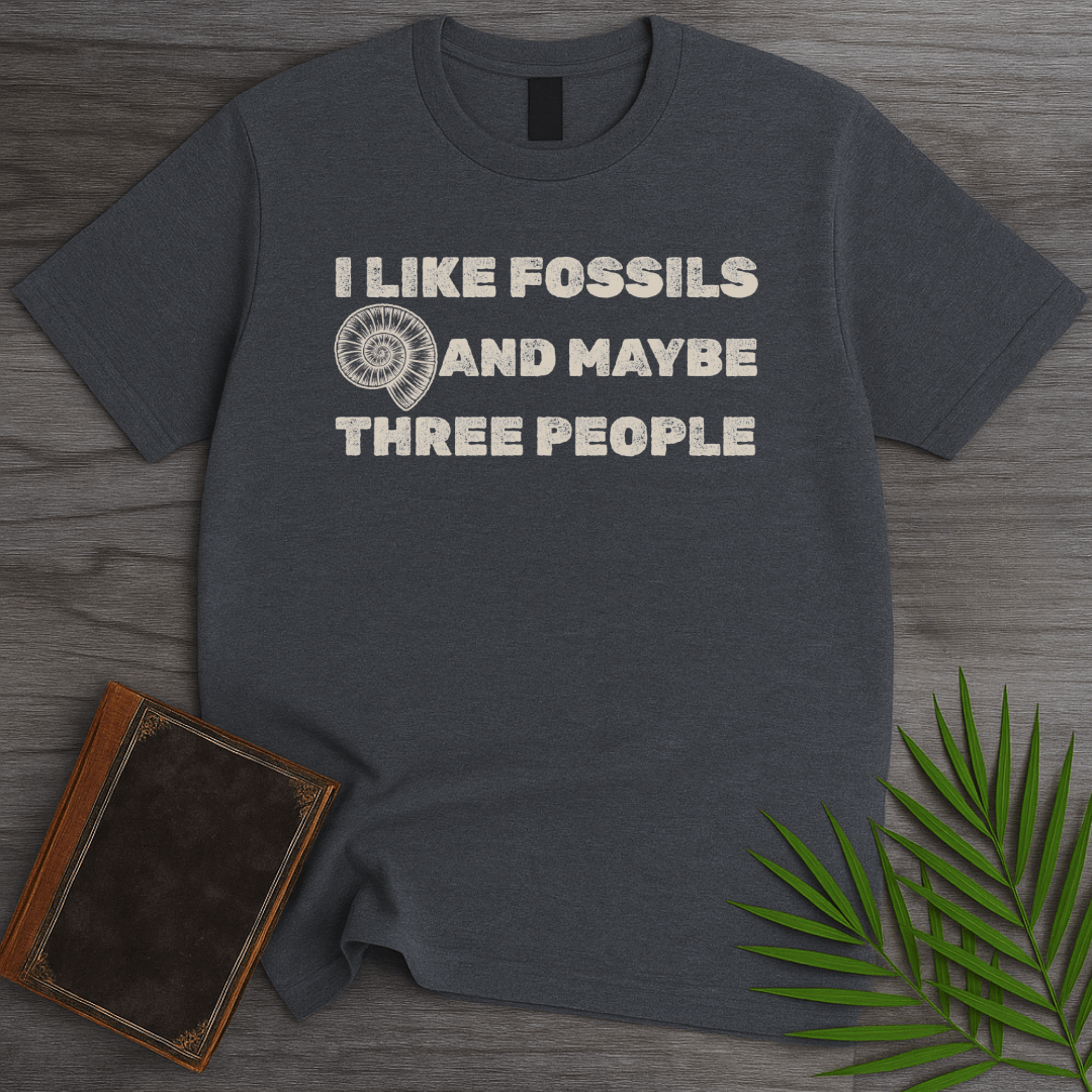 T-Shirt Dark Heather / S Fossils & Introverted T-Shirt