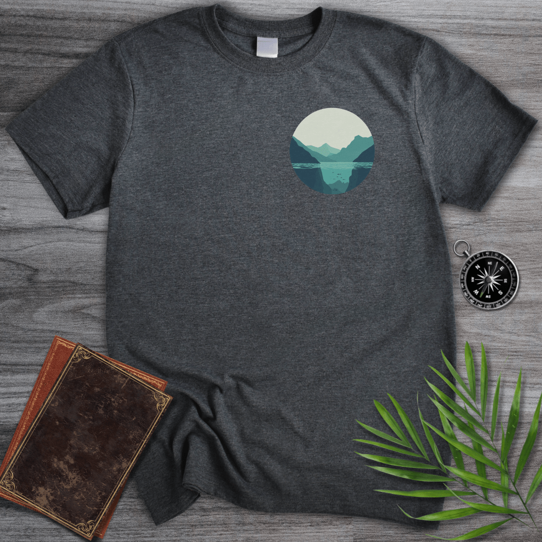 T-Shirt Dark Heather / S Minimalist Mountain Patch T-Shirt
