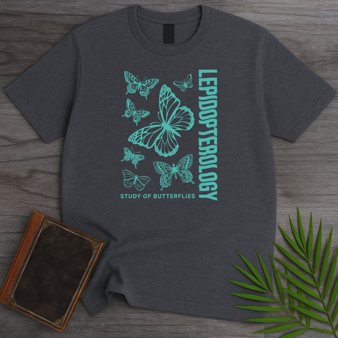 T-Shirt Dark Heather / S Natural History Lepidopterology T-Shirt