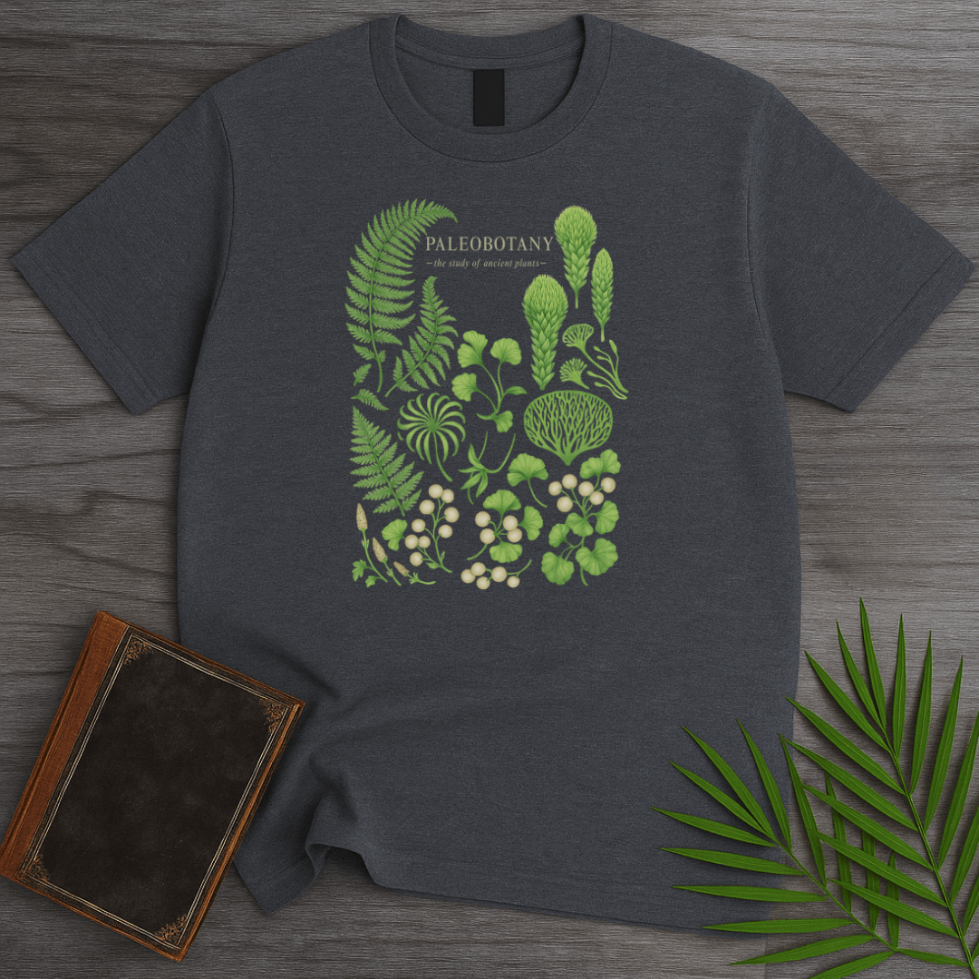 T-Shirt Dark Heather / S Paleobotany Specimens T-Shirt