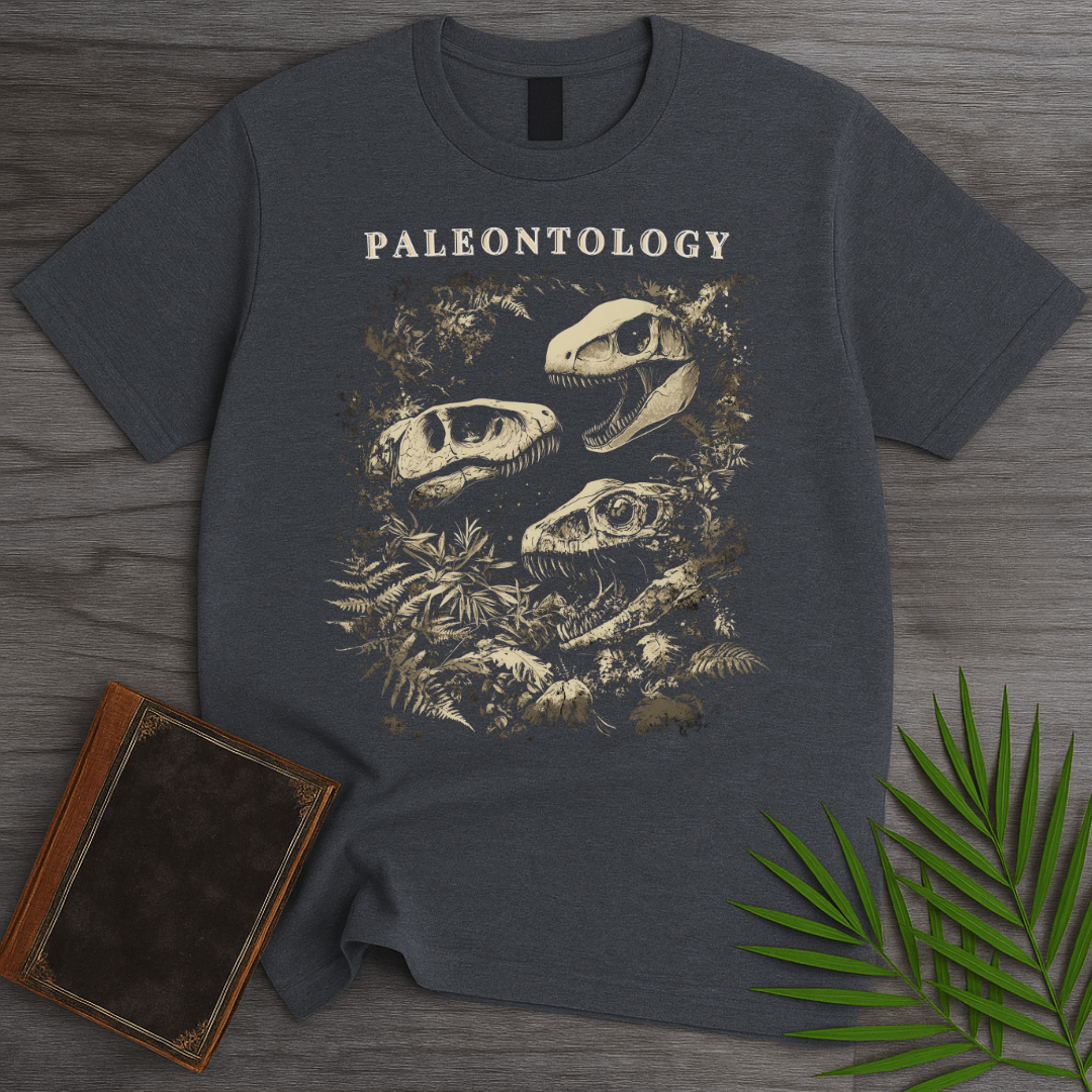 T-Shirt Dark Heather / S Paleontology: Carnivorous Fossils T-Shirt