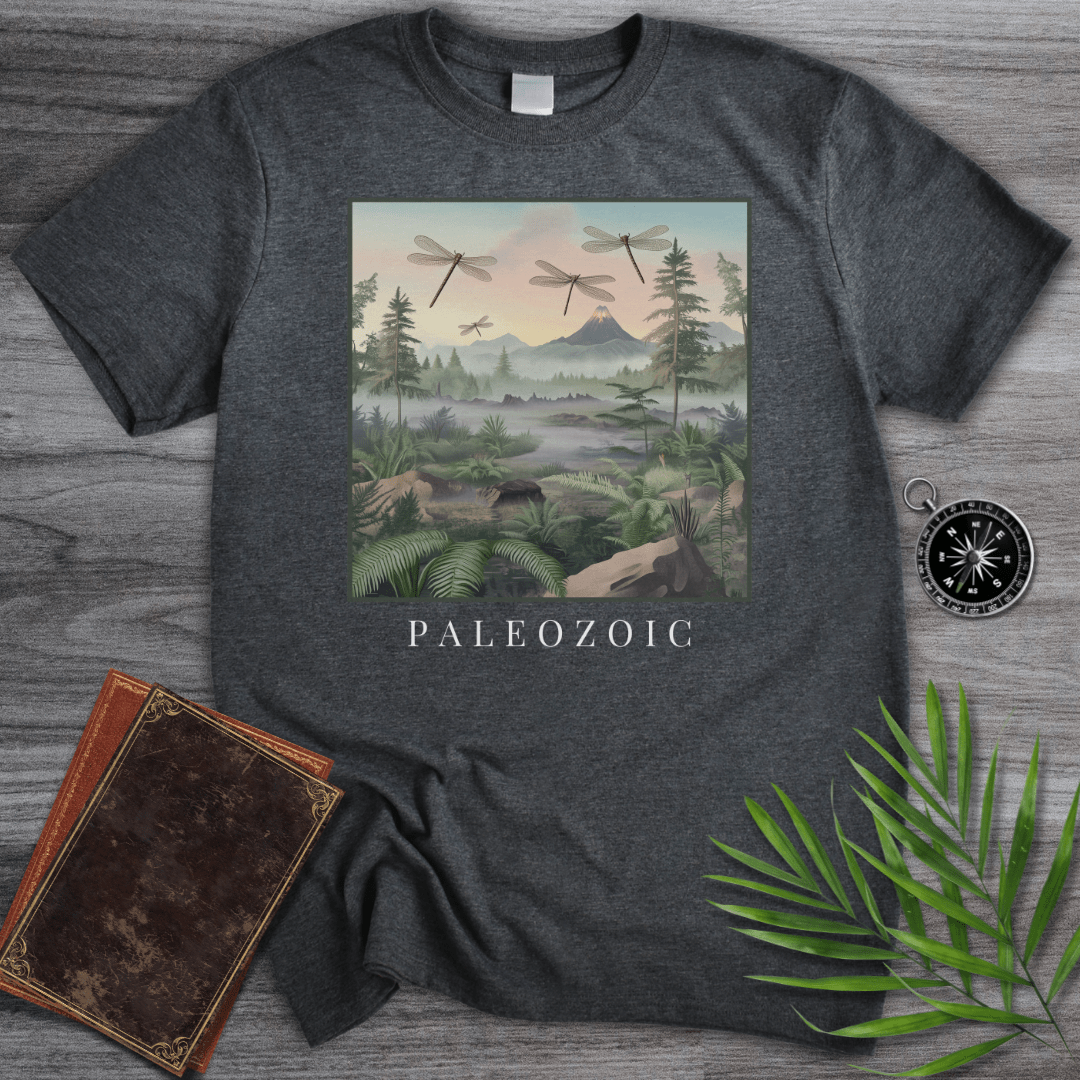 T-Shirt Dark Heather / S Paleozoic Dawn Dragonfly T-Shirt