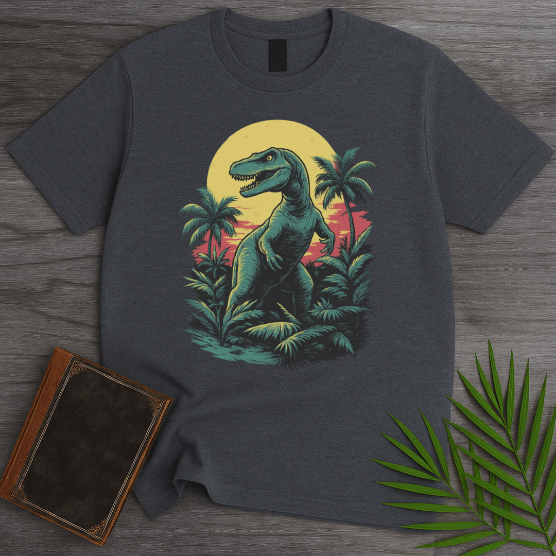 T-Shirt Dark Heather / S Retro Mesozoic Rex T-Shirt