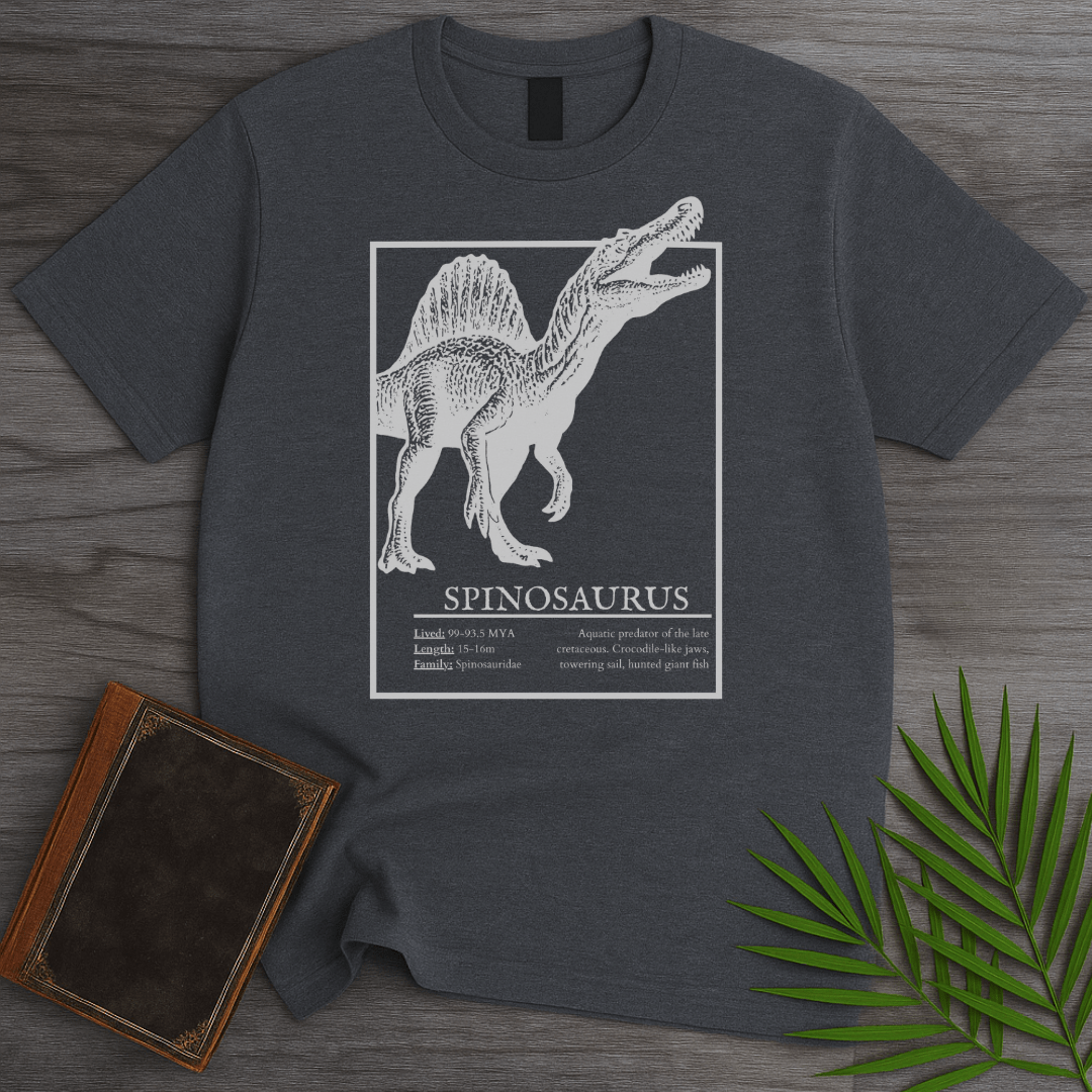 T-Shirt Dark Heather / S Spinosaurus Sail-Backed Hunter T-Shirt