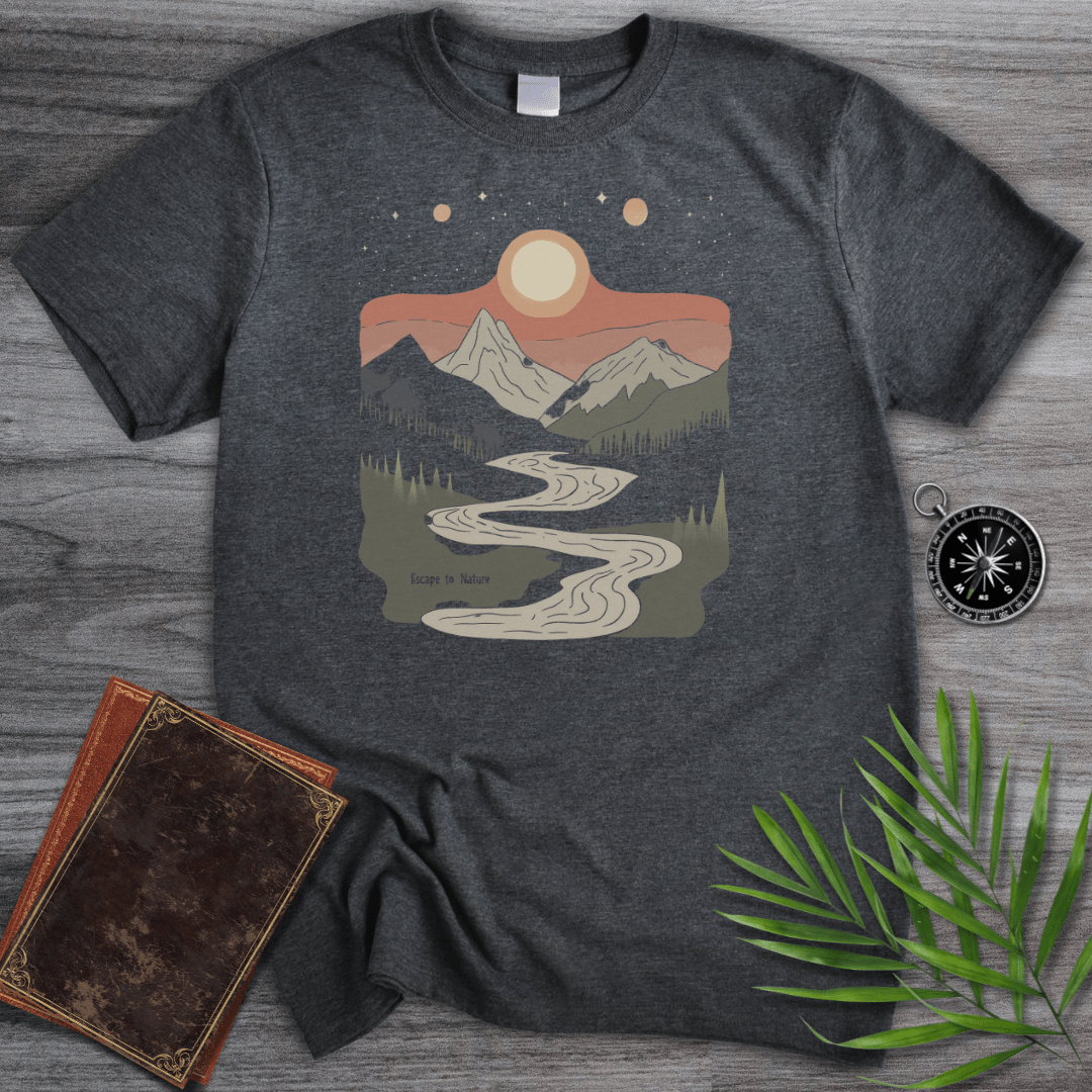 T-Shirt Dark Heather / S Starry Mountain Escape T-Shirt