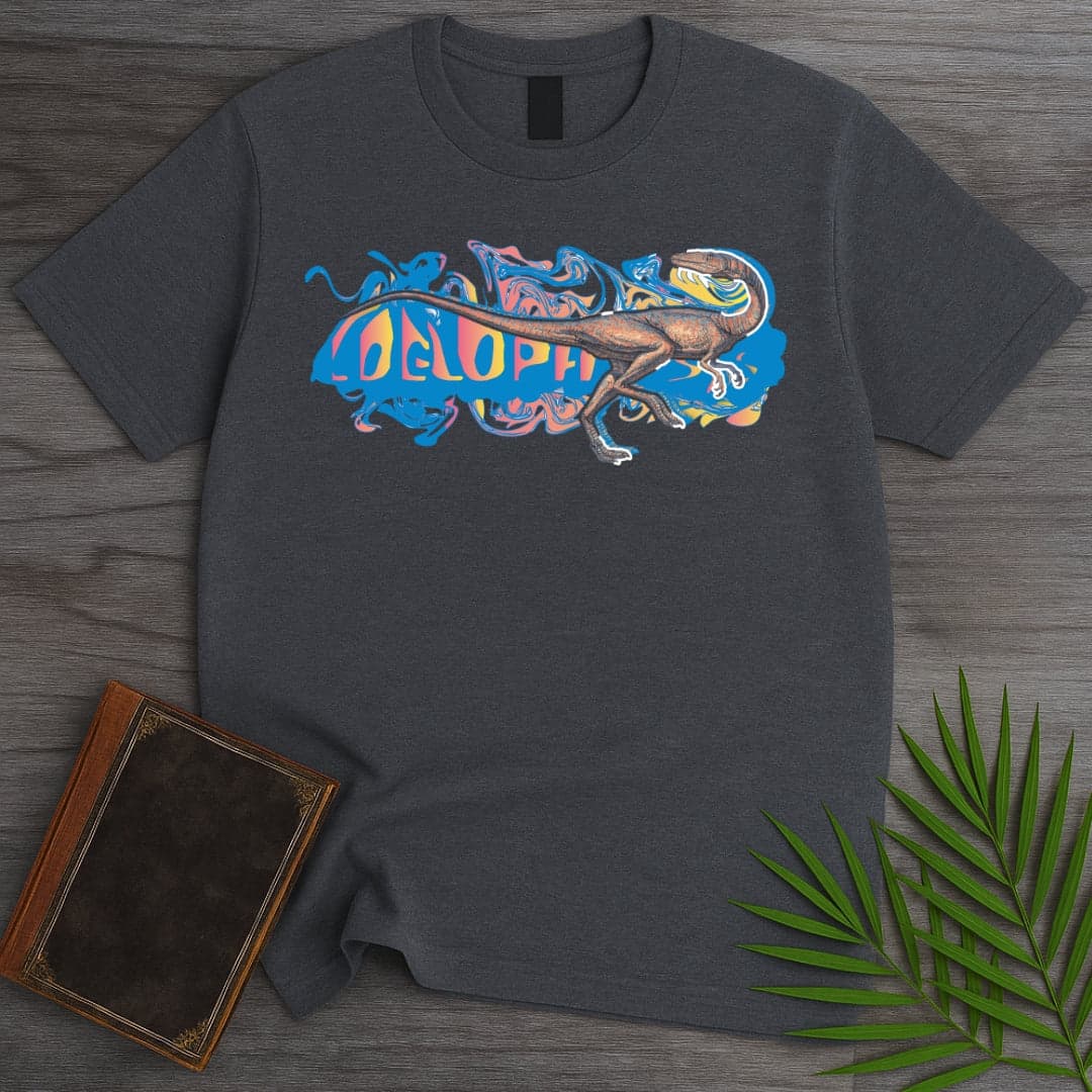 T-Shirt Dark Heather / S Triassic Melt Coelophysis Blue T-Shirt (D'janjo Nukuruzu Fortissmo)