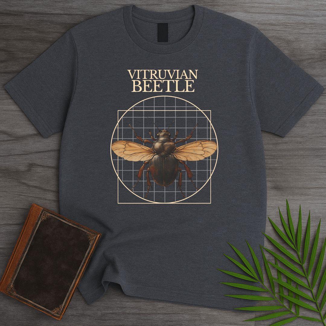 T-Shirt Dark Heather / S Vitruvian Beetle T-Shirt