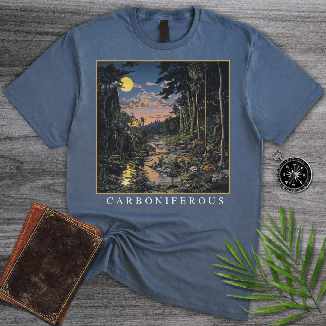 T-Shirt Heather Indigo / S Carboniferous Landscape Graphic T-Shirt