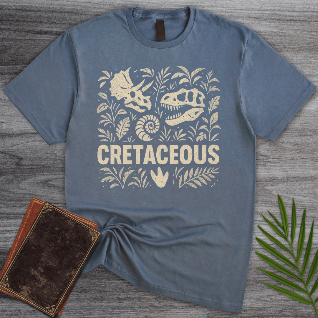T-Shirt Heather Indigo / S Cretaceous Fossil Elements T-Shirt