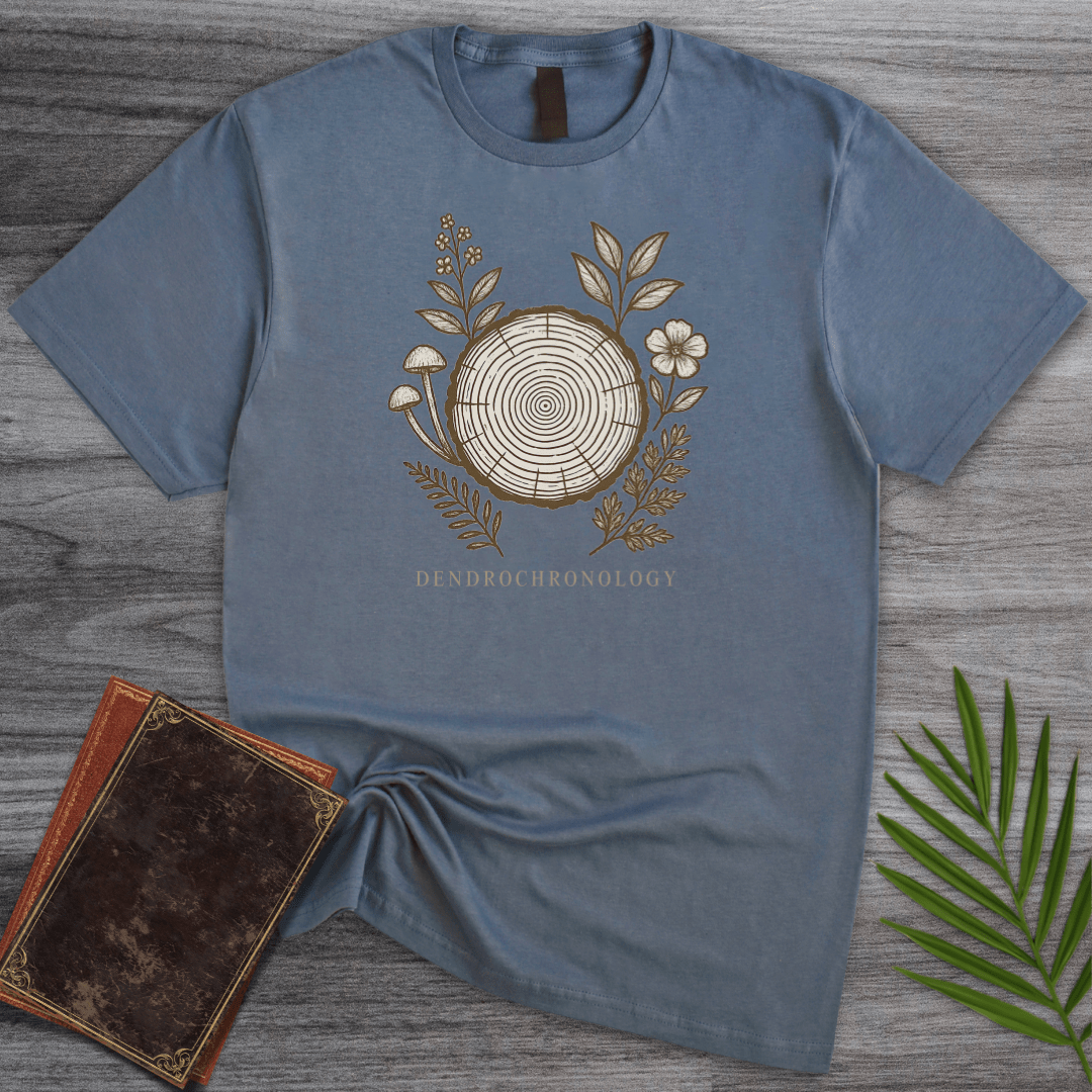 T-Shirt Heather Indigo / S Dendrochronology Tree Ring T-Shirt