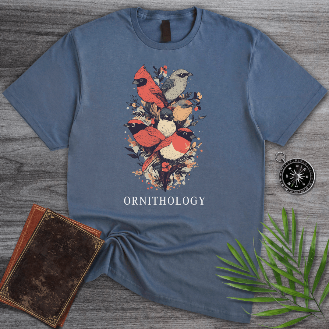 T-Shirt Heather Indigo / S Ornithology, Study of Birds T-Shirt
