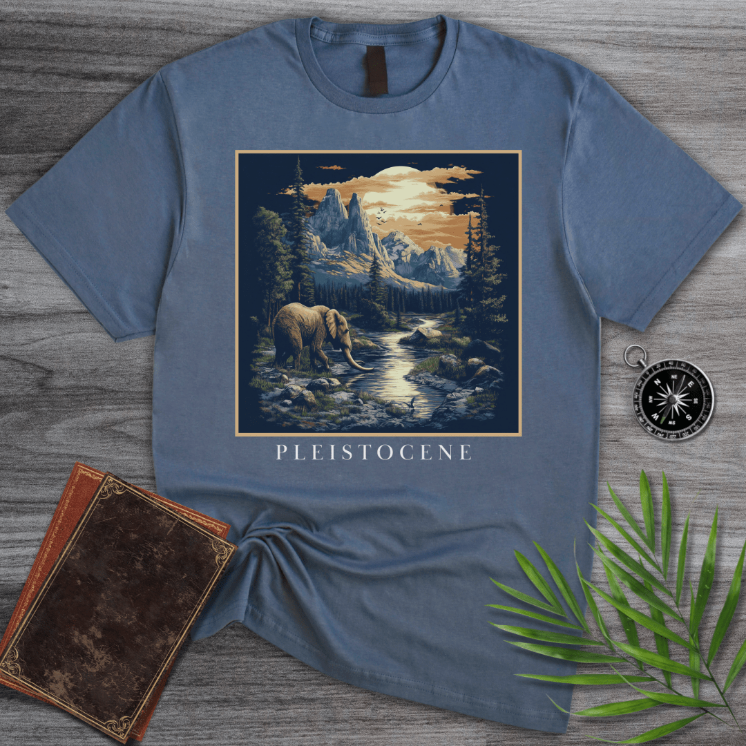 T-Shirt Heather Indigo / S Pleistocene Archaic Elephant Valley T-Shirt