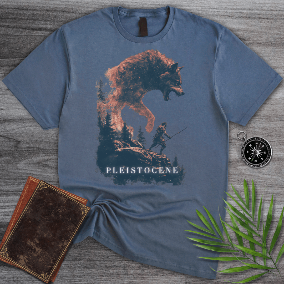 T-Shirt Heather Indigo / S Pleistocene Dire Wolf Spirit T-Shirt