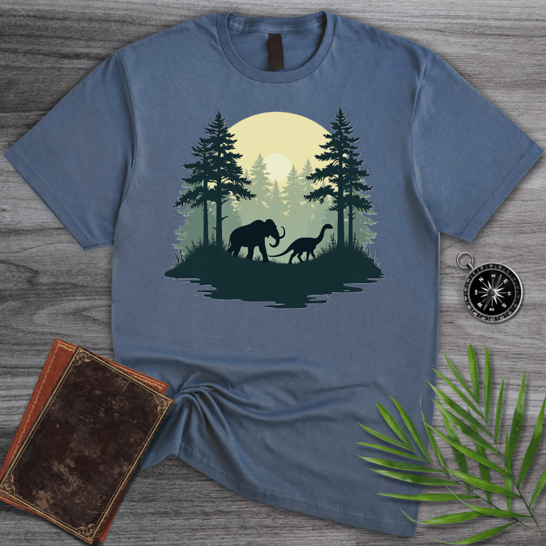 T-Shirt Heather Indigo / S Prehistoric Forest environment B.C.E. T-Shirt