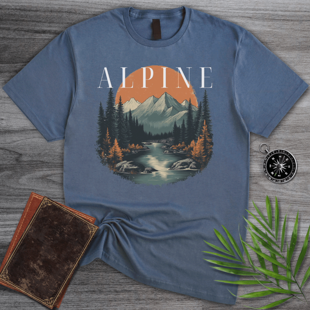 T-Shirt Heather Indigo / S Rustic Alpine Haven T-Shirt