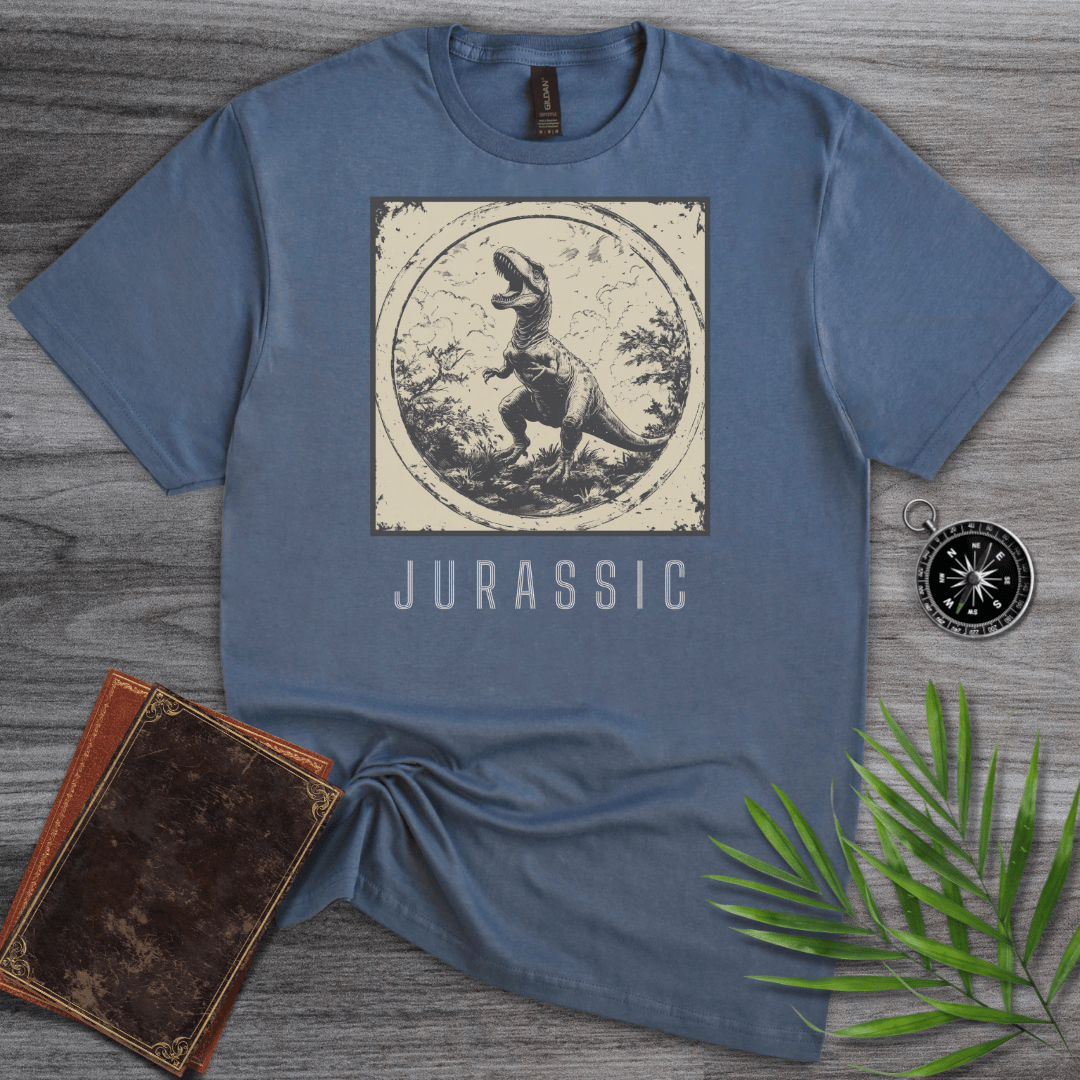 T-Shirt Heather Indigo / S T-Rex Jungle T-Shirt