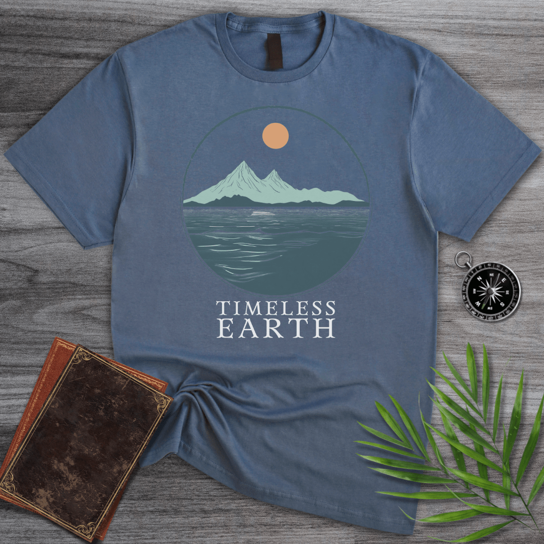 T-Shirt Heather Indigo / S Timeless Earth Ocean & Mountain T-Shirt