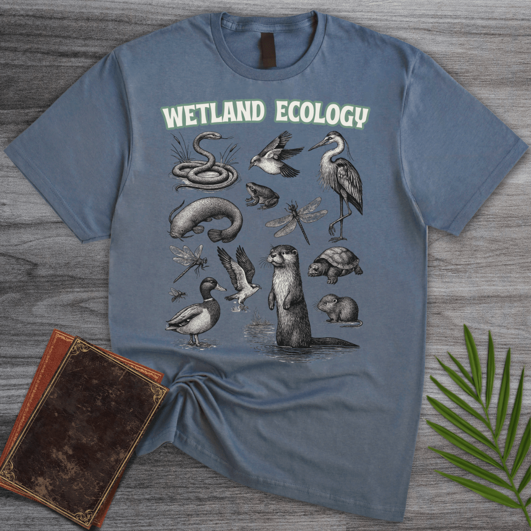 T-Shirt Heather Indigo / S Wetland Ecological Species T-Shirt