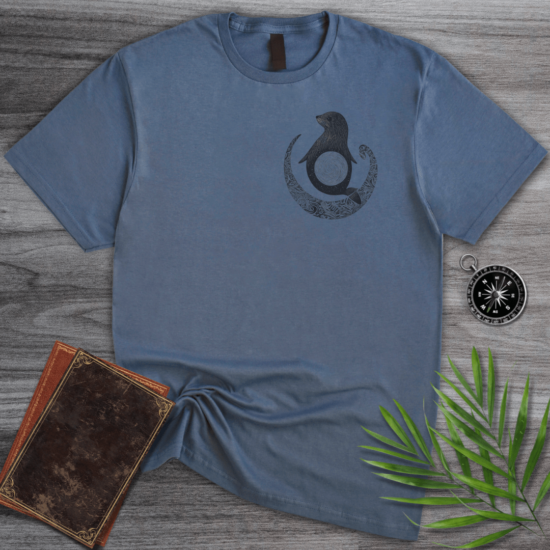 T-Shirt Heather Indigo / S Yin-Yang Otter T-Shirt