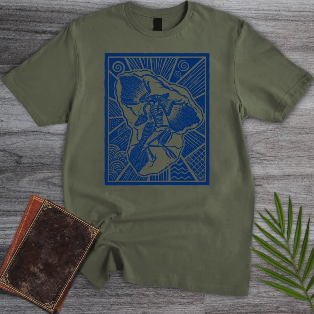 T-Shirt Military Green / S Archaeopteryx First Devine Bird T-Shirt