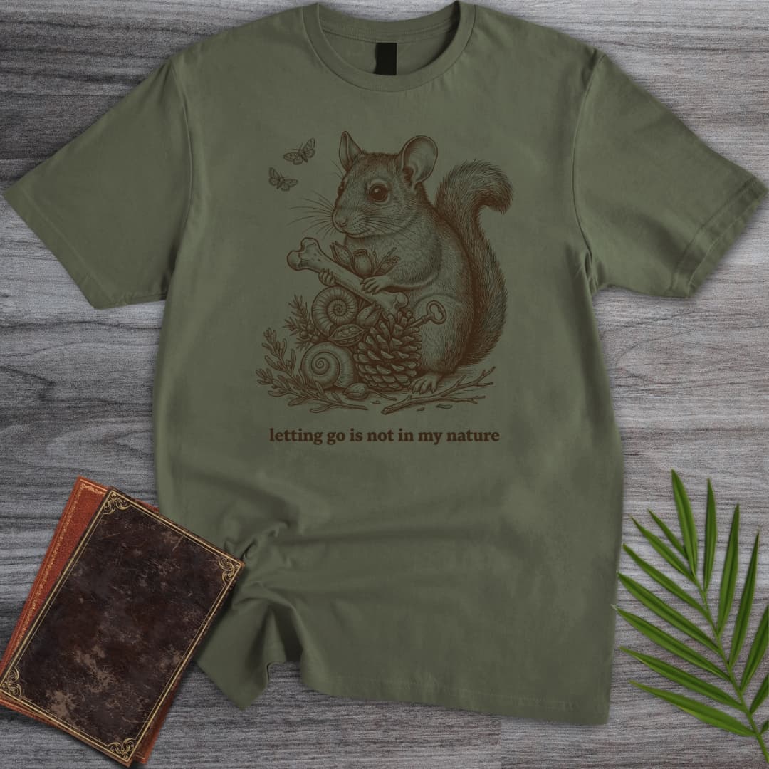 T-Shirt Military Green / S Bushy-tailed Woodrat Hoarder T-Shirt