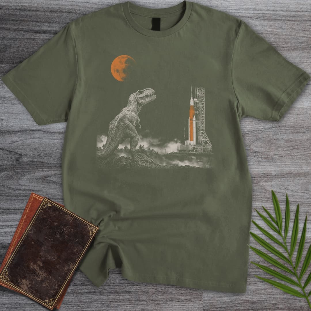 T-Shirt Military Green / S Extinction to Exploration T-Shirt