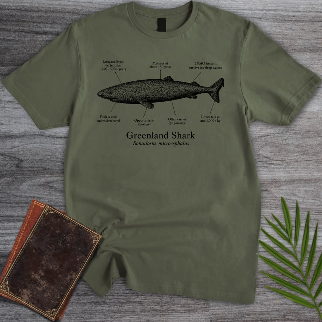 T-Shirt Military Green / S Greenland Shark T-Shirt