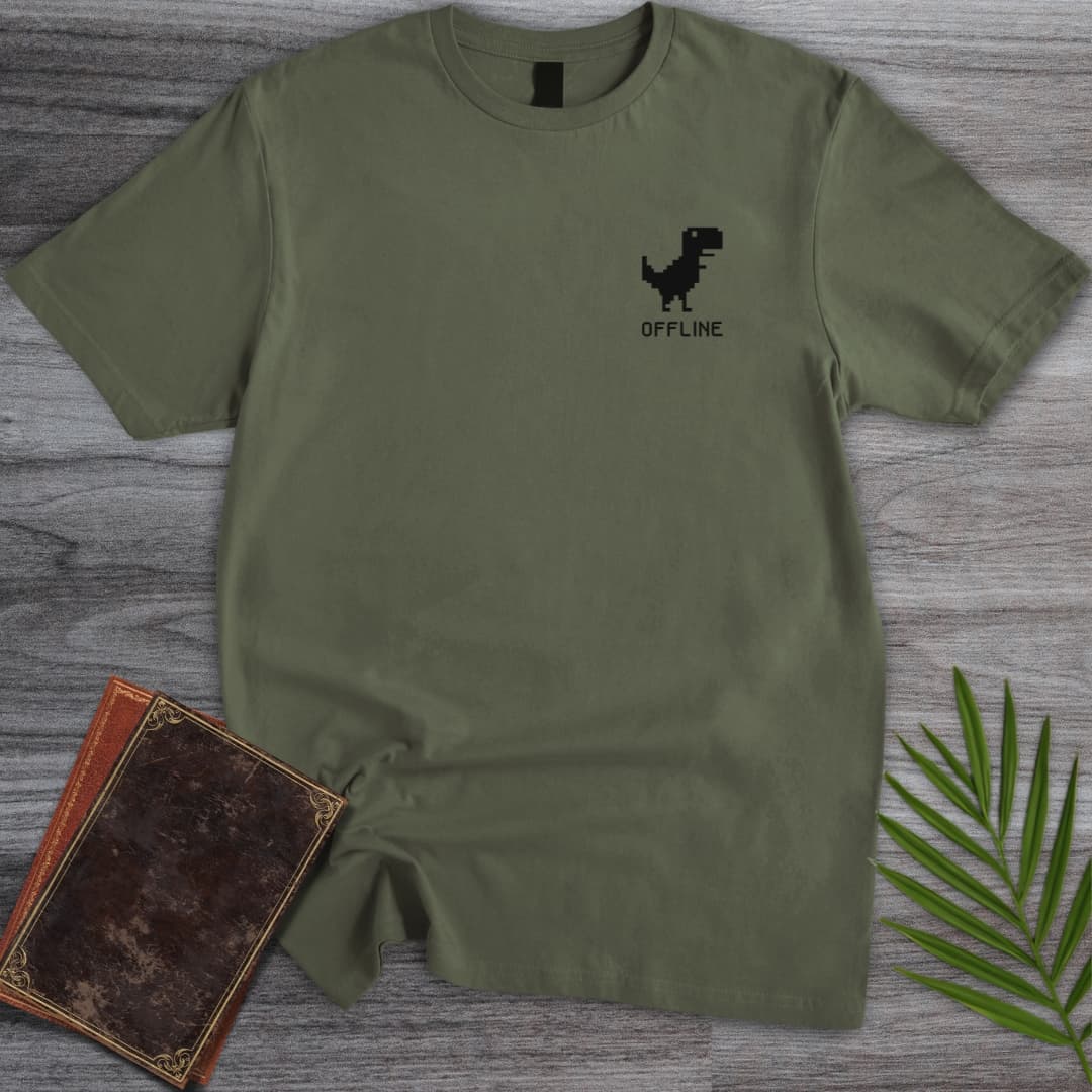 T-Shirt Military Green / S I'm Offline T-Shirt