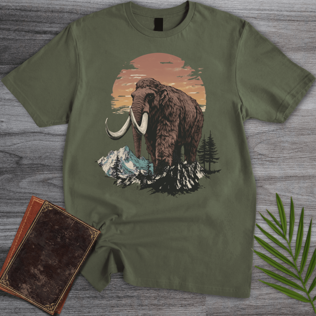T-Shirt Military Green / S Ice Age Woolly Mammoth T-Shirt