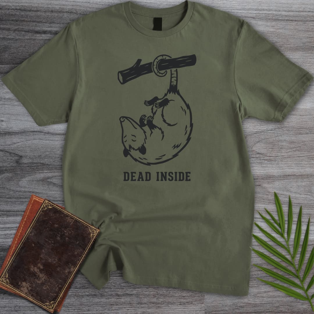 T-Shirt Military Green / S Just Playing Dead Opossum T-Shirt