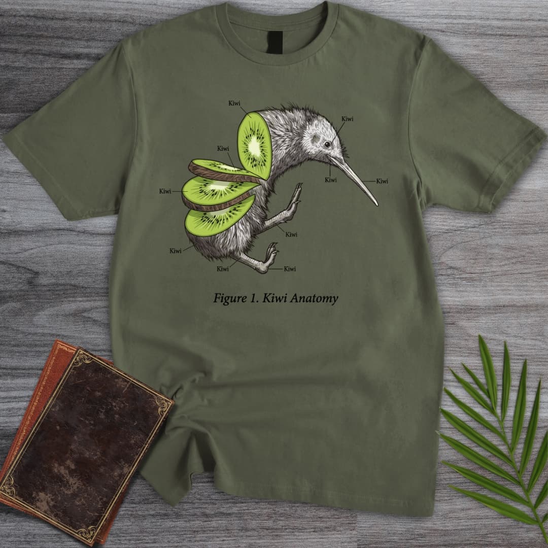 T-Shirt Military Green / S Kiwi Anatomy T-Shirt