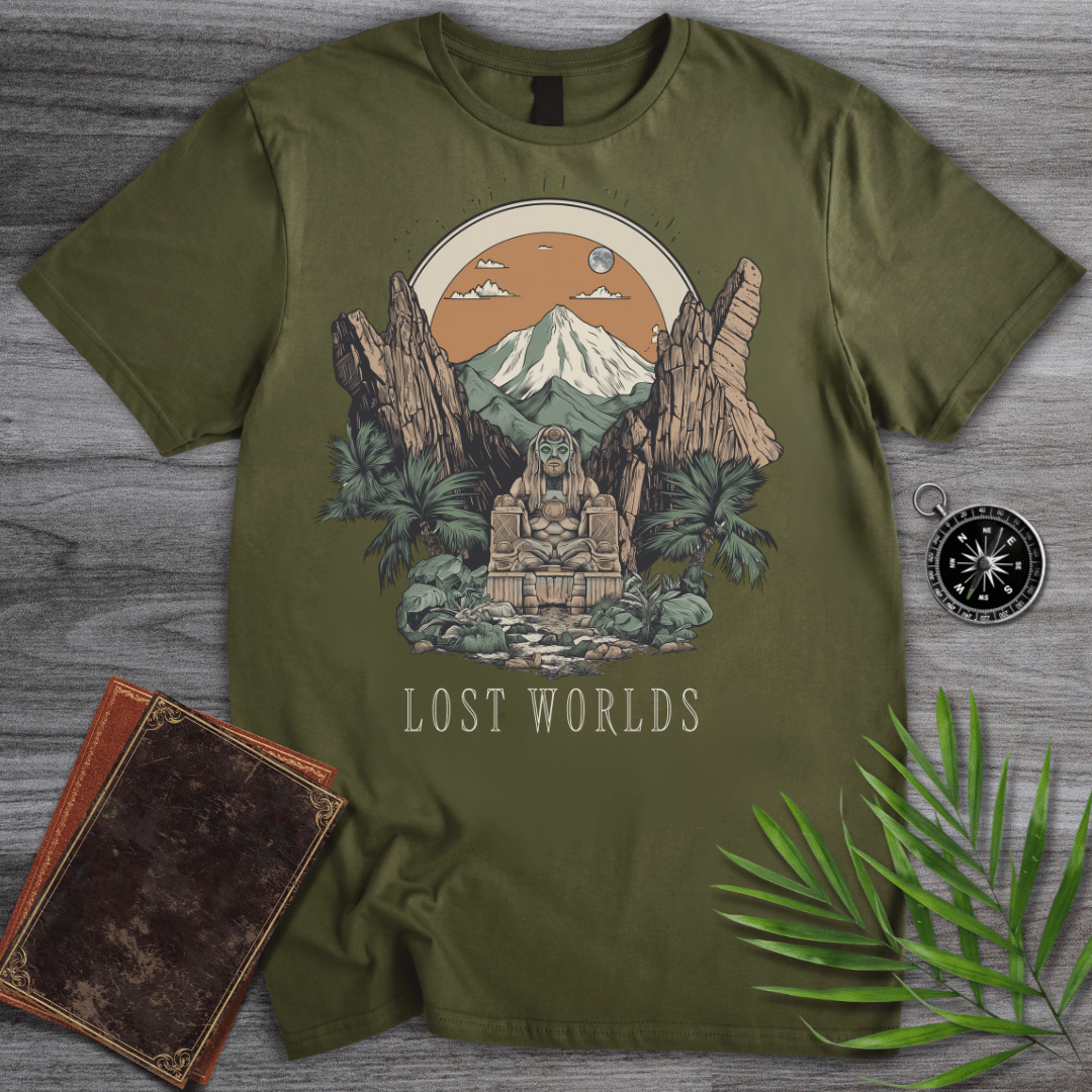 T-Shirt Military Green / S Lost Worlds: Ancient Nature T-Shirt
