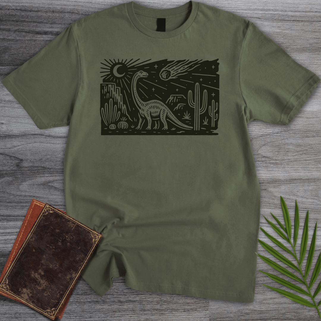 T-Shirt Military Green / S Meteor Dino Sunset T-Shirt