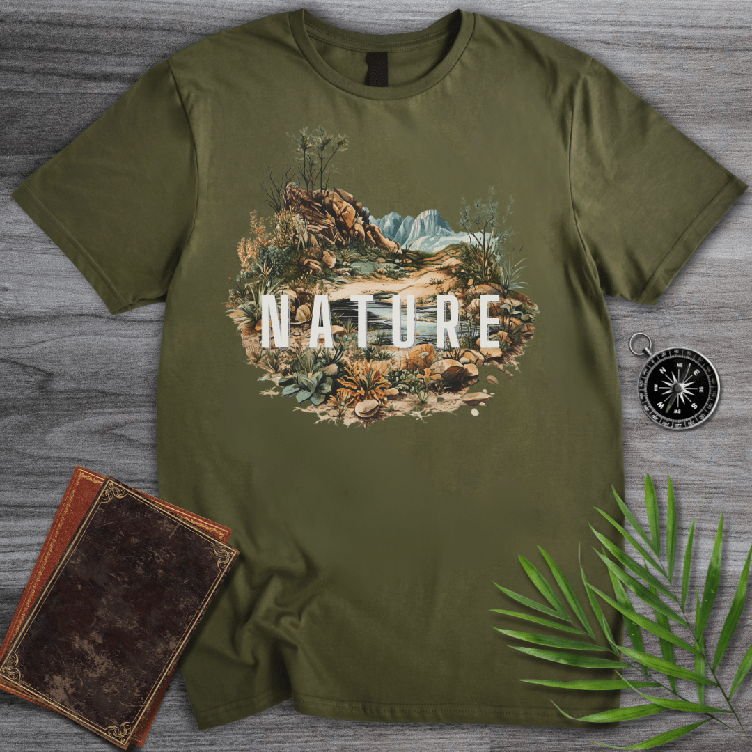 T-Shirt Military Green / S NATURE: Landscape Oasis T-Shirt