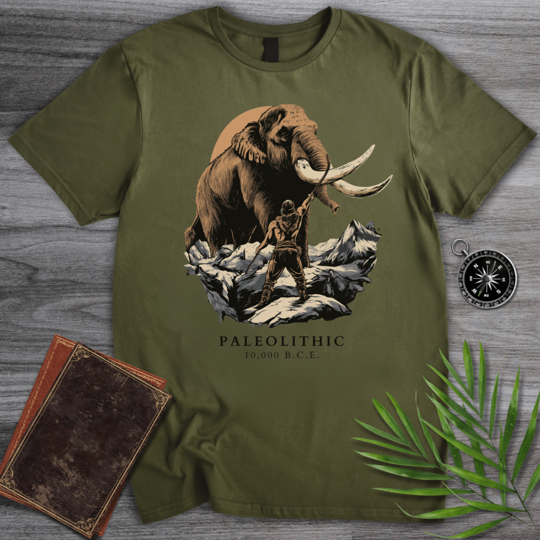 T-Shirt Military Green / S Paleolithic Mammoth BCE T-Shirt