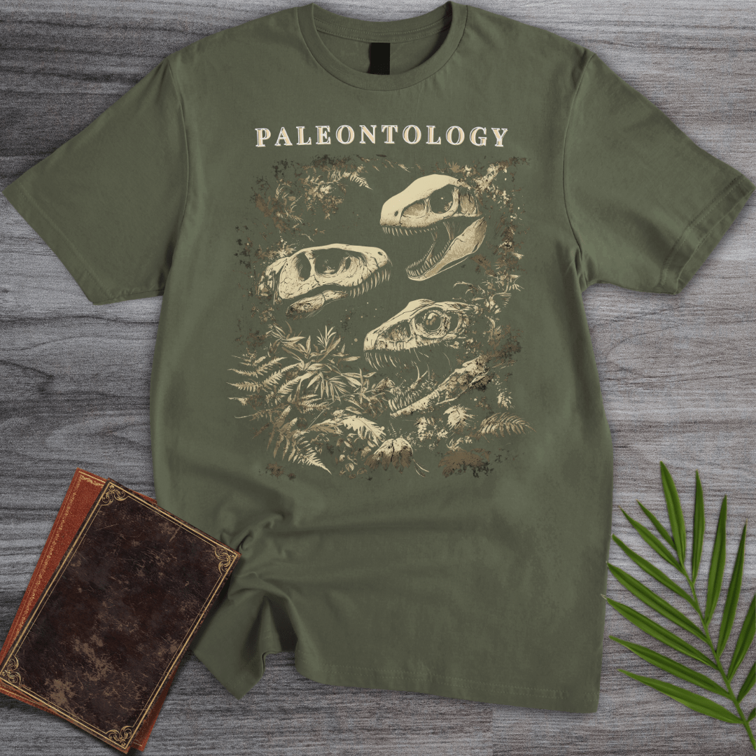 T-Shirt Military Green / S Paleontology: Carnivorous Fossils T-Shirt