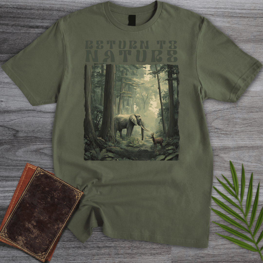 T-Shirt Military Green / S Return to Nature T-Shirt